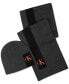 ფოტო #1 პროდუქტის Men's Silicone CK Monogram Logo Scarf & Beanie Hat Set