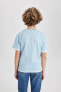 Erkek Çocuk T-shirt B5928a8/be759 Lt.blue