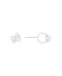 ფოტო #3 პროდუქტის White Imitation Pearl Ear Bud Holder Earring