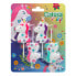 Фото #1 товара ATOSA Set 4 Unicorn Candle