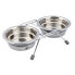 TRIXIE On Feet Set Rattle Stainless Steel Bowl