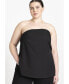 ფოტო #1 პროდუქტის Plus Size Column Tube Top