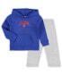 ფოტო #1 პროდუქტის Toddler Boys and Girls Royal, Gray Chicago Cubs Play-By-Play Pullover Fleece Hoodie and Pants Set