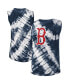 Фото #1 товара Women's Navy Boston Red Sox Money Ball Tie-Dye Tank Top