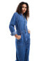 Lee regular fit denim workwear overalls in blue Karmisches Blau, S - фото #4