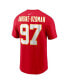Фото #4 товара Men's Felix Anudike-Uzomah Red Kansas City Chiefs 2023 NFL Draft First Round Pick Player Name and Number T-shirt
