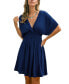 Women's Ruffled V-Neck Mini Beach Dress