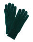 Фото #1 товара Amicale Cashmere Ribbed Cuff Cashmere Gloves Women's Green