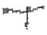 Фото #2 товара Кронштейн Equip 13"-27" Articulating Triple Monitor Desk Mount Bracket - Clamp - 24 kg - 33 cm (13") - 68.6 cm (27") - 100 x 100 mm - Black