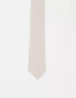 ASOS DESIGN textured tie in stone