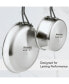 5-Ply Clad Stainless Steel Nonstick Induction Frying Pan, 8.25", Polished Stainless Steel