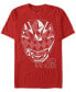 Men's Red Ranger Lines Short Sleeve Crew T-shirt