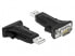 Delock 66286 - Black - 0.8 m - USB Type-A - DB-9 - Male - Female