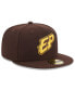 Фото #4 товара Men's Brown El Paso Chihuahuas Authentic Collection Alternate Logo 59FIFTY Fitted Hat