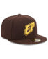 Men's Brown El Paso Chihuahuas Authentic Collection Alternate Logo 59FIFTY Fitted Hat