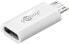 Фото #4 товара Wentronic Goobay 55550, USB Micro B, USB C, White