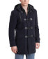 Фото #1 товара Men Tyson Wool Blend Leather Trimmed Toggle Coat - Tall