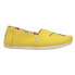 Фото #1 товара TOMS Alpargata Slip On Womens Yellow Flats Casual 10018389T