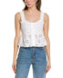 Фото #1 товара The Kooples Embroidered Eyelet Top Women's White 3