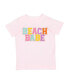 Toddler Girls Beach Babe Patch Short Sleeve T-Shirt