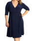 Фото #2 товара Платье женское KIYONNA Essential Wrap с 3/4 рукавами