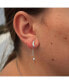 ფოტო #3 პროდუქტის Moonlit Drop Star Design Sterling Silver Diamond Women Earring