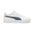 Фото #1 товара Puma Carina 2.0 Perforated Lace Up Womens White Sneakers Casual Shoes 38584931