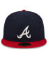 ფოტო #3 პროდუქტის Men's Navy Atlanta Braves Big League Chew Team 59FIFTY Fitted Hat