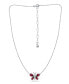 ფოტო #2 პროდუქტის Lab Grown Ruby Butterfly Necklace