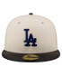 Головной убор мужской New Era кожаный "Los Angeles Dodgers Game Night" 59FIFTY, цвет крем Бежевый, 7 7/8 - фото #2