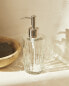 Glass bathroom soap dispenser