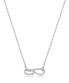 Fashion steel necklace for women Mystic Chakra BHKN147 clear, silver - фото #1