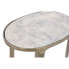 Фото #5 товара Набор из двух столиков Home ESPRIT Белый Серебристый 55 x 39 x 56 cm