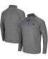 ფოტო #1 პროდუქტის Men's Heathered Charcoal Florida Gators Robert Raglan Quarter-Zip Jacket