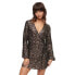 Фото #1 товара SUPERDRY Sequin Wrap Long Sleeve Short Dress