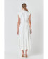 ფოტო #3 პროდუქტის Women's Pintuck Details Sleeveless Midi Dress