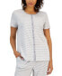 ფოტო #4 პროდუქტის Women's 2-Pc. Cotton Printed Cropped Pajamas Set, Created for Macy's