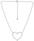 Фото #3 товара Giani Bernini open Heart Pendant Necklace, 16" + 2" Extender, Created for Macy's