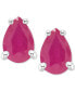 ფოტო #1 პროდუქტის Sapphire Stud Earrings (1 ct. t.w.) in 14k White Gold (Also in Ruby & Emerald)