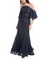 Фото #1 товара Rene Ruiz Lace Gown Women's Blue 2