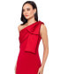 Фото #4 товара Women's Bow-Trimmed One-Shoulder Gown