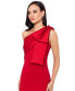 ფოტო #4 პროდუქტის Women's Bow-Trimmed One-Shoulder Gown