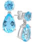 Фото #1 товара Серьги Macy's Blue Topaz