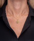 Фото #1 товара Wrapped diamond Leo Constellation 18" Pendant Necklace (1/20 ct. tw) in 10k Yellow Gold, Created for Macy's