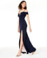 Фото #3 товара Juniors' Off-The-Shoulder Gown