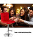 Фото #7 товара Adjustable Swivel Bar Stool Counter Height Bar Chair PU Leather