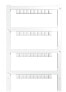 Фото #2 товара Weidmüller MF-WO 5/5 MC NE WS - Terminal block markers - 400 pc(s) - Polyamide - White - -40 - 100 °C - V2