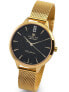 Фото #2 товара Наручные часы Gevril Manhattan Henge Navy Blue Leather Watch 39mm.