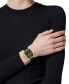 ფოტო #5 პროდუქტის Women's Swiss Diamond Accent Black Silicone Strap Watch 45x36mm