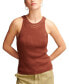 Фото #1 товара Women's Crochet-Trim Sweater-Knit Tank